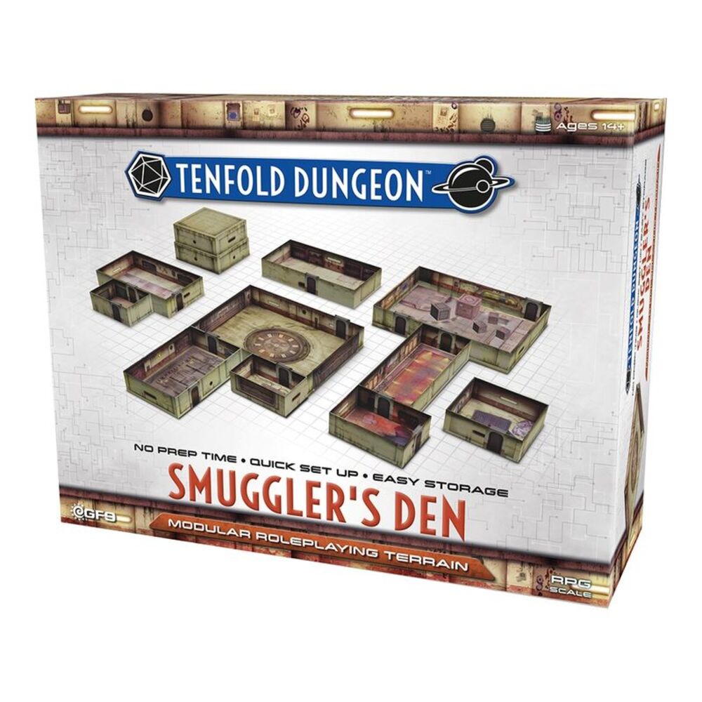 Tenfold Dungeon: Smuggler's Den | Modular Roleplaying Terrain
